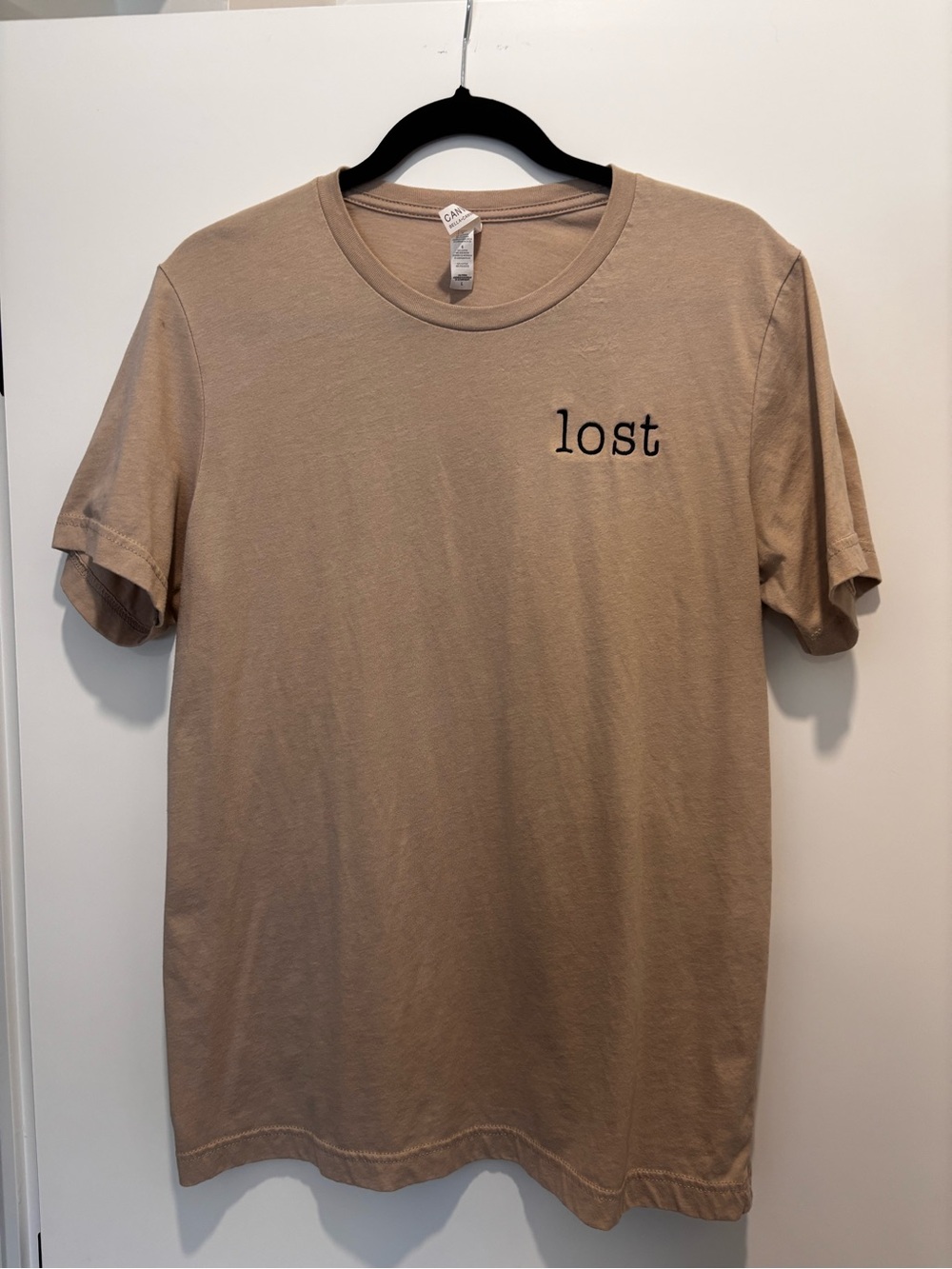 Lost Logo Short Sleeve Tee - Beige